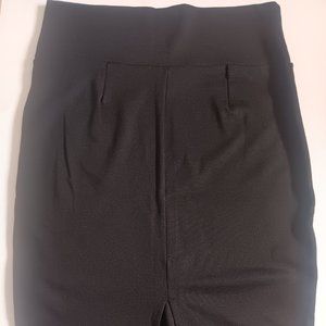 Black Pencil Skirt with opening in the back.